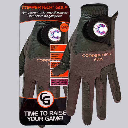 CANCER RESEARCH UK CHARITY COPPERTECH PLUS ELITE GRIP CHARCOAL/GREY GLOVE