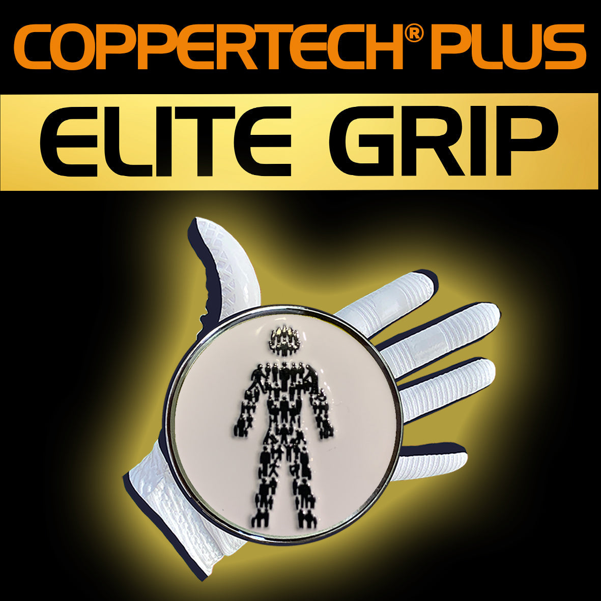 PROSTATE CANCER UK COPPERTECH PLUS ELITE GRIP GOLF GLOVES