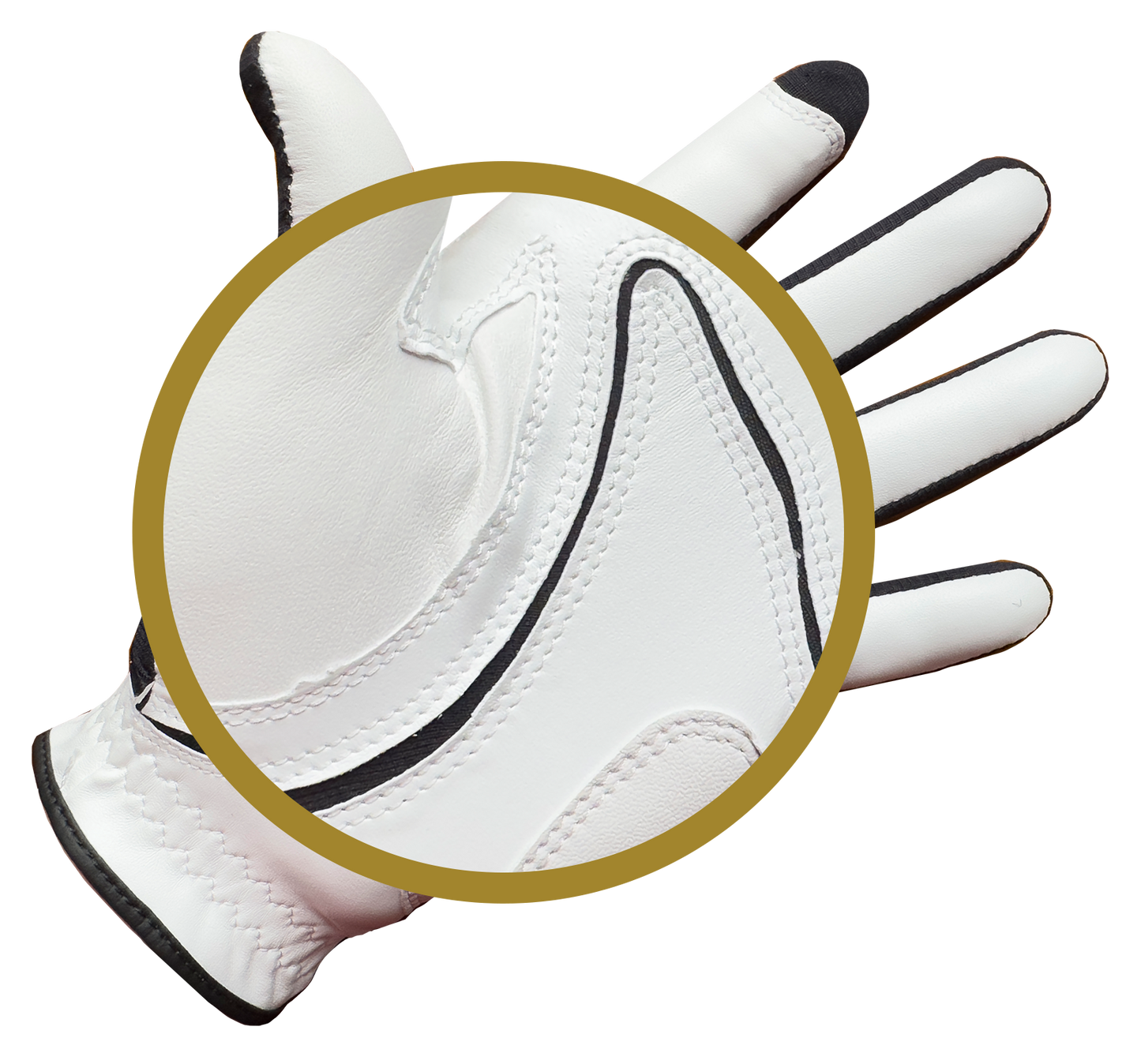 PROSTATE CANCER UK COPPERTECH PLUS ELITE GRIP ALL-WEATHER WHITE/NAVY GOLF GLOVE